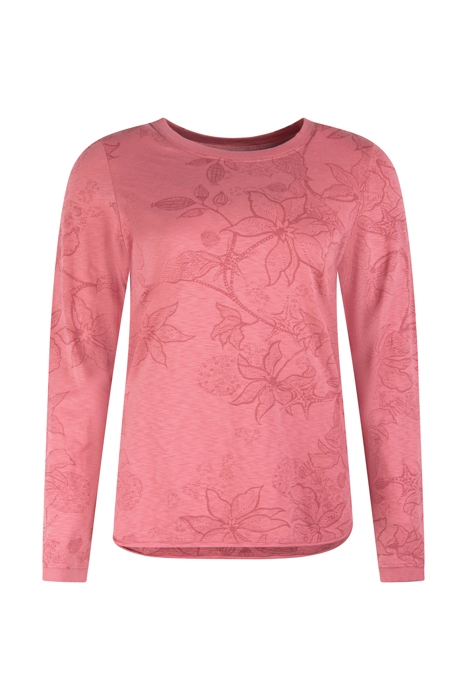 CASSIE PRINT TEE PLUM MULTI 1