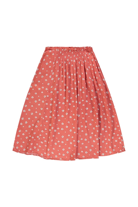 BELLA MIDI SKIRT CORAL 2