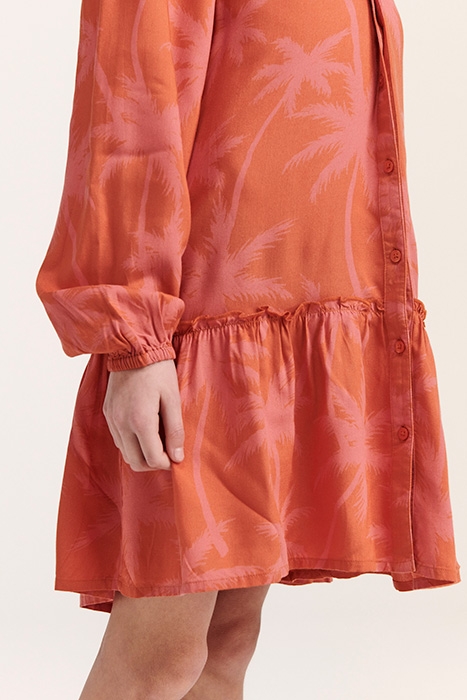 GIRLS TENERIFE DRESS VACATION PALM SPICE ROUTE BROWN 6