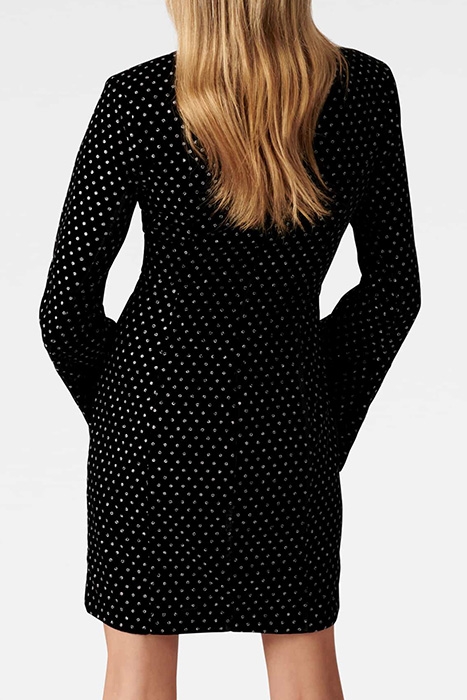 TANYA SPOT DRESS BLACK 4