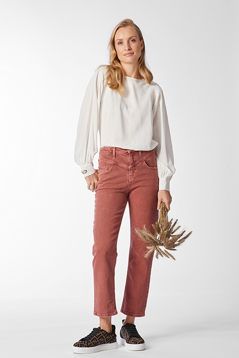 VINTAGE STRAIGHT - COLOR DENIM - JEAN RUBIN RED 2