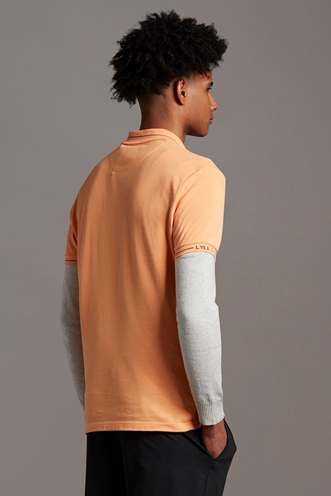 SEASONAL BRANDED COLLAR POLO SHIRT MELON 2