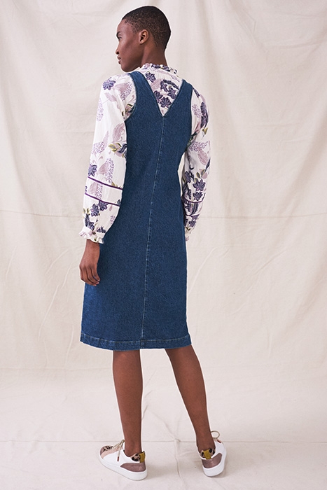 WILLOW DENIM MIDI PINNY DRE  DENIM 3