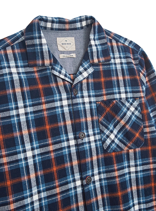 ROWCROSS CHECK PJ SHIRT NAVY MULTI 4