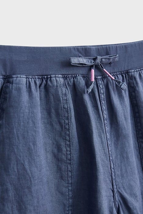 EFFIE LINEN SHORTS  BLUE 6