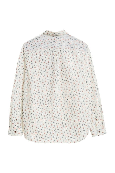 HOT AIR BALLOON PRINT SHIRT WHITE PRINT 6