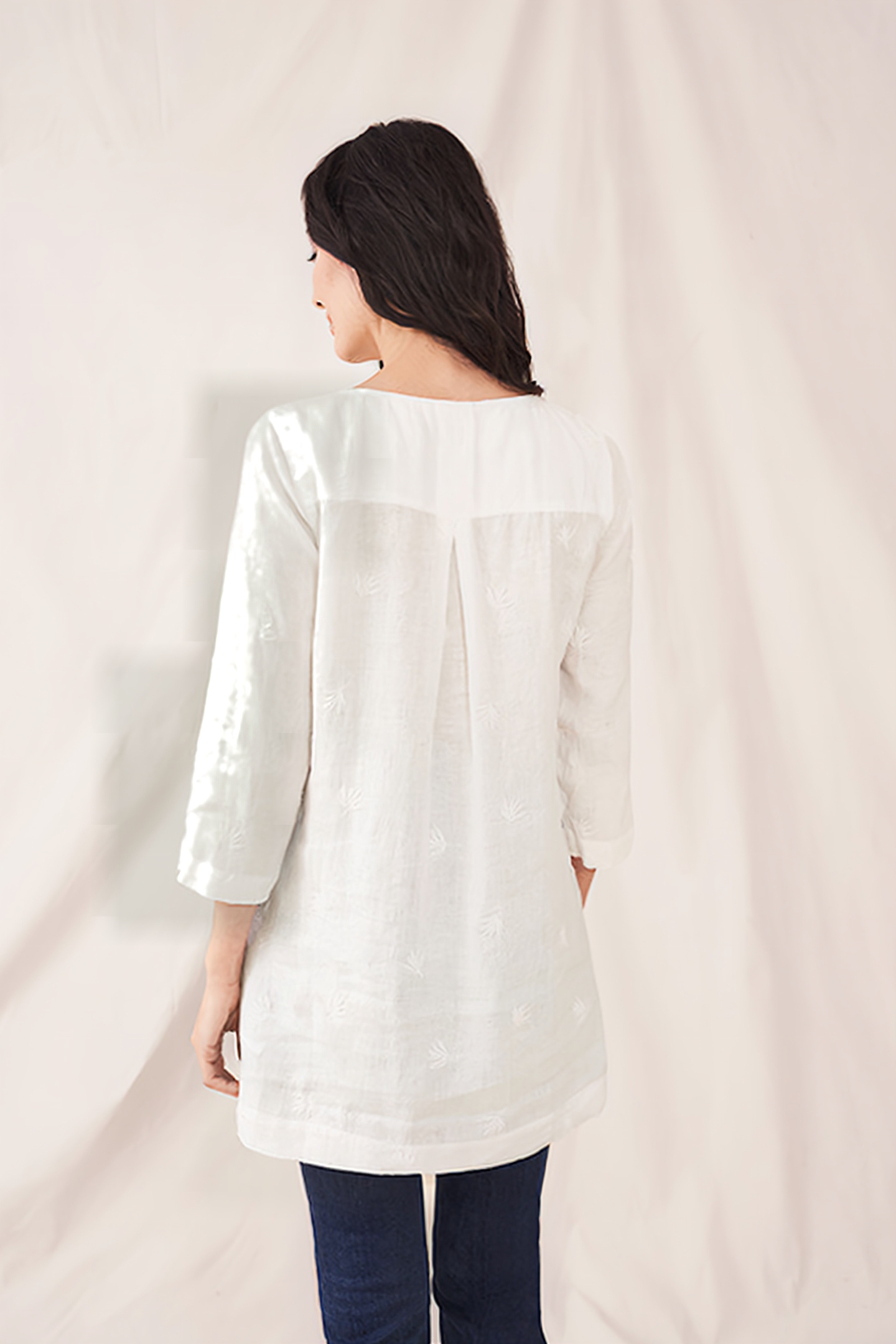 REMI LINEN TUNIC NATURAL WHITE 2