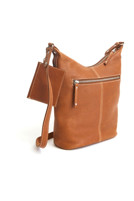 FERN ECO LEATHER CROBODY MID TAN 2