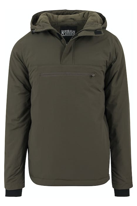 PADDED PULL OVER JACKET OLIVE 1