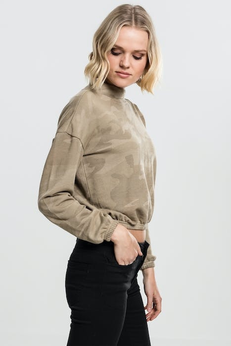 LADIES CAMO TURTLENECK CREW SAND CAMO 4