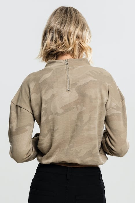 LADIES CAMO TURTLENECK CREW SAND CAMO 3