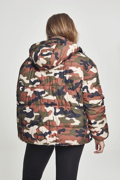 LADIES BOYFRIEND CAMO PUFFER JACKET RUSTYCAMO 3