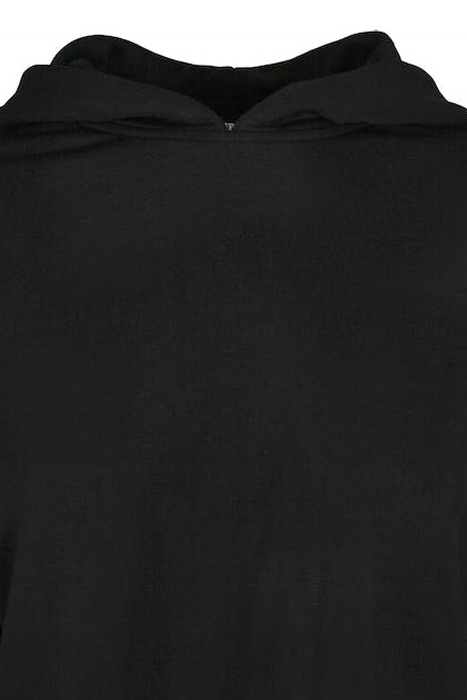 LADIES OVERSIZED SHAPED MODAL TERRY HOODY BLACK 7