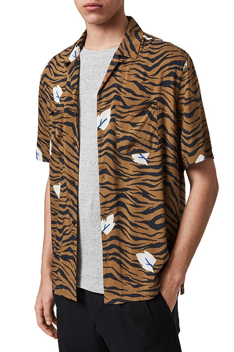 LAZARO SS SHIRT ORANGE/JET BLACK 5