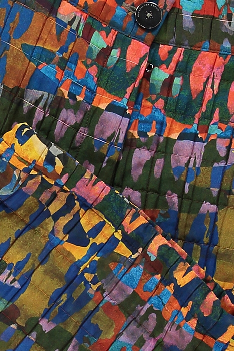 WOMEN'S WIDE LEG CAMOU PANTS WITH LEATHER POCKETS CAMOU PRIN 3