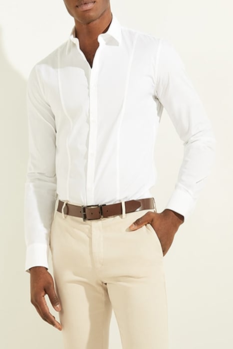 OLIVER IT COLLAR ROUNDED CUFF PURE WHITE 1