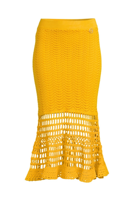 ATTESTARE GONNA COTONE CROCHET YELLOW - BAMBI 6
