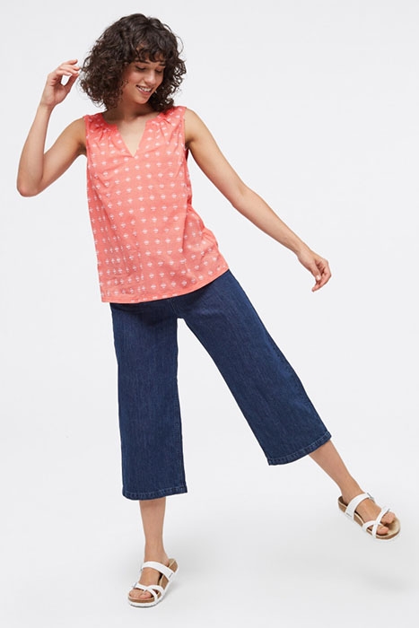 PALM TREE JERSEY VEST PINK 3