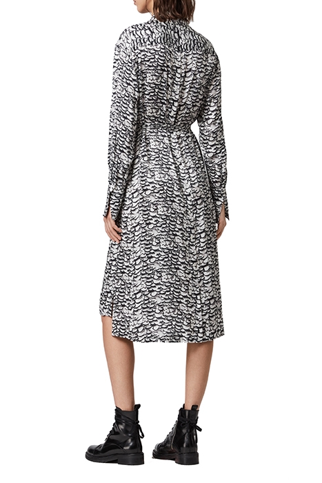 ANYA PLUME DRESS CHALK WHITE 4