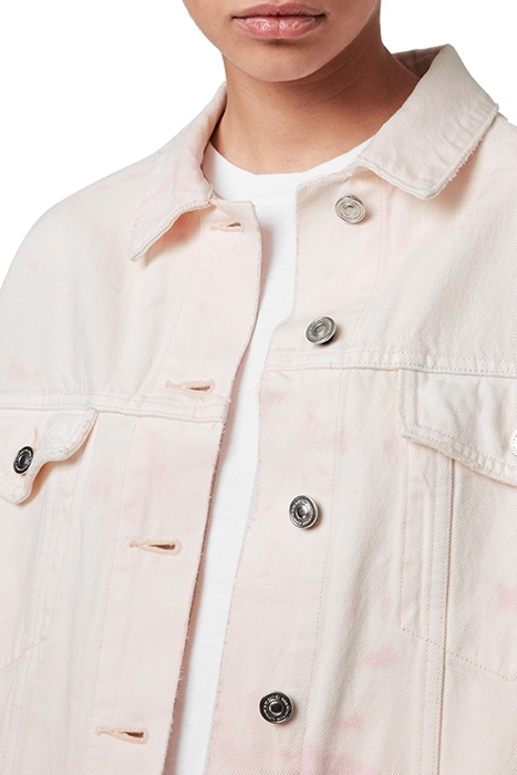 ELMA DYE DENIM JACKE CHALK WHITE/PINK 7