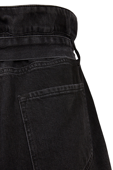 HANNAH PAPERBAG SHOR WASHED BLACK 4