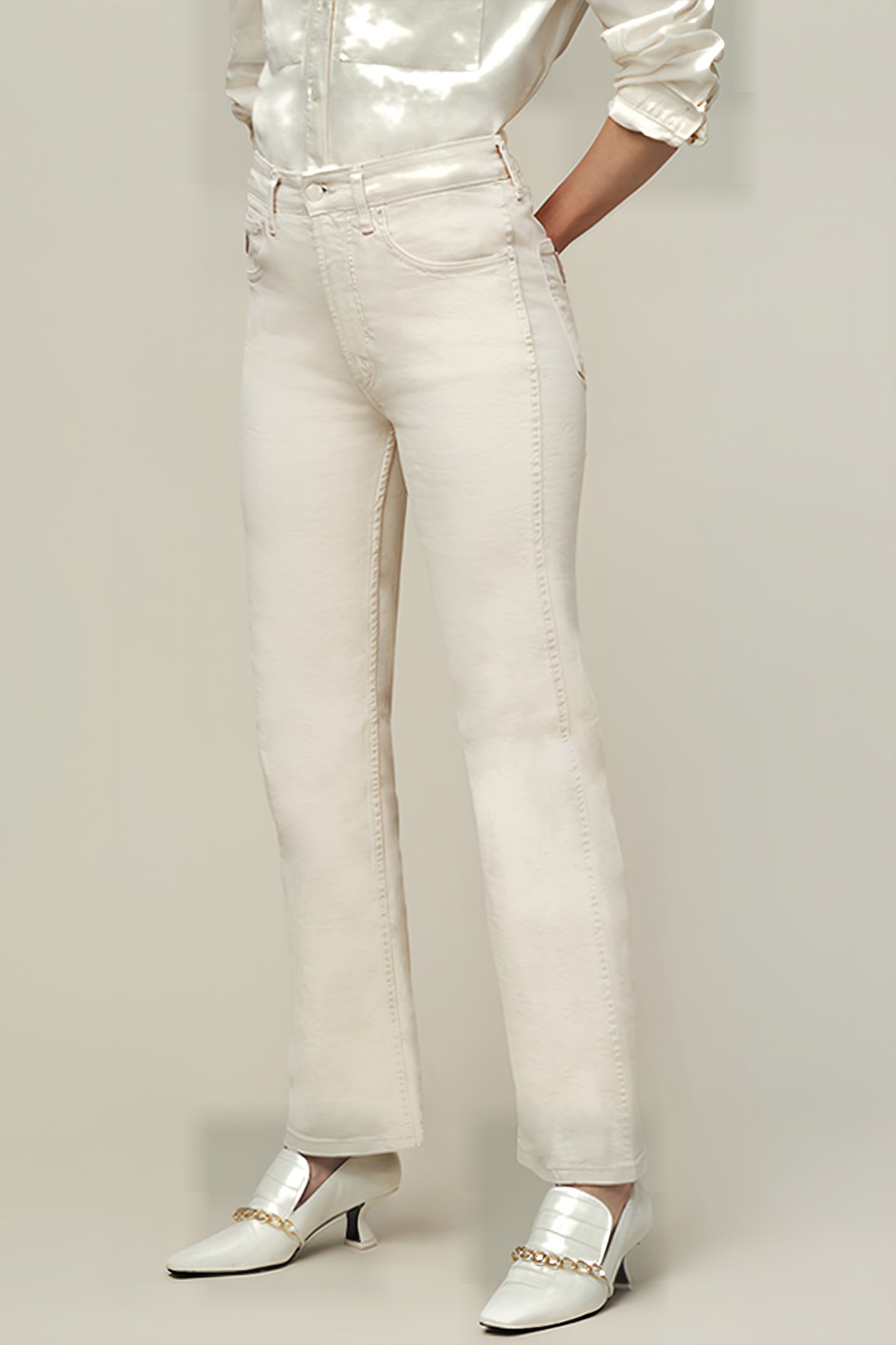 RIVER ECRU DENIM ECRU RINSE 1