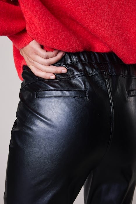 CLASSICS FAUX LEATHER LEGGING BLACK 3