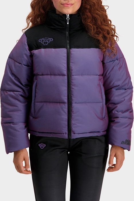 WOMEN CROWN PUFFER PURPLE/BLACK 1