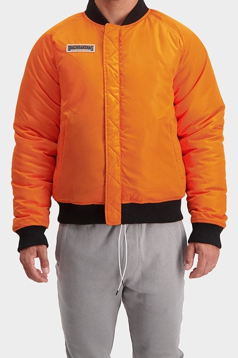 F-21 BOMBER JACKET BLACK/ORANGE 1
