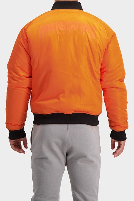 F-21 BOMBER JACKET BLACK/ORANGE 3