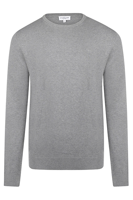 C-NECK COTTON/NYLON/MERINO MEDIUM HTR GREY 1