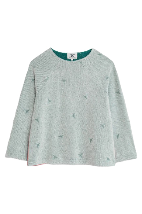 ORLA EMBROIDERED SWEAT GREEN 1