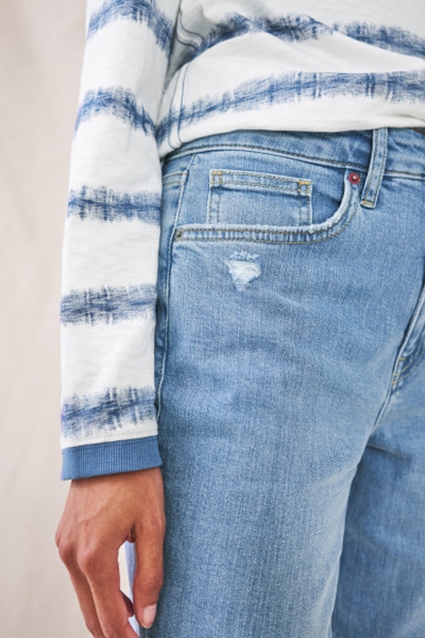 ANYA STRAIGHT ANKLE JEAN MID DENIM 2