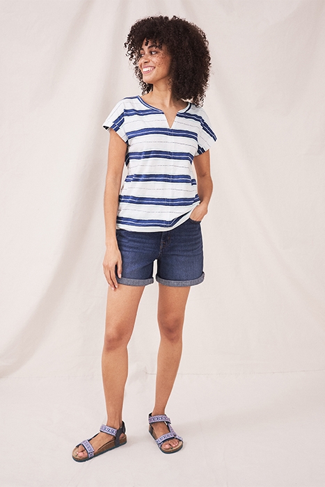 NELLY NOTCH PRINT TEE WHITE PRINT 2