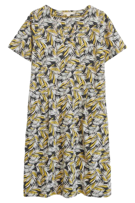 RUBY COTTON JERSEY DRESS GREY PRINT 1