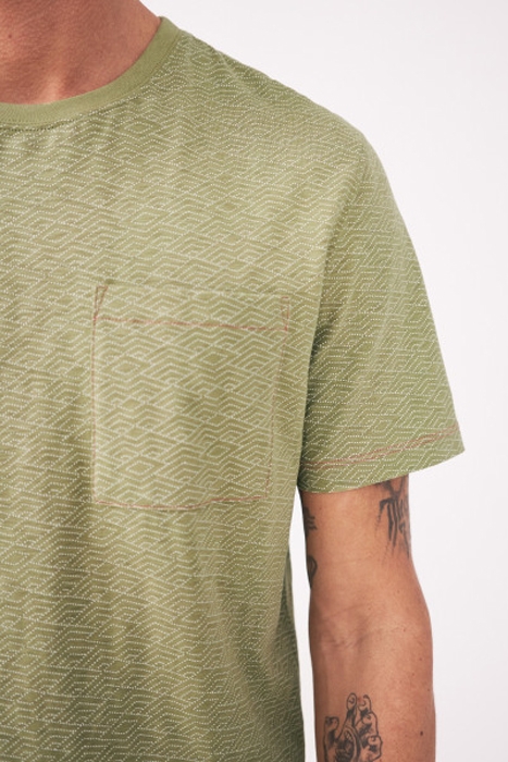 DOT DIAMOND GRAPHIC T SHIRT LIGHT GREEN 2