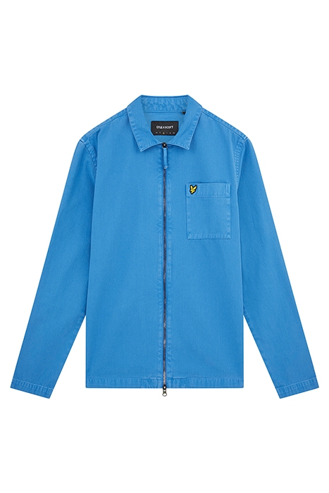 WASHED TWILL OVERSHIRT SPRING BLUE 5