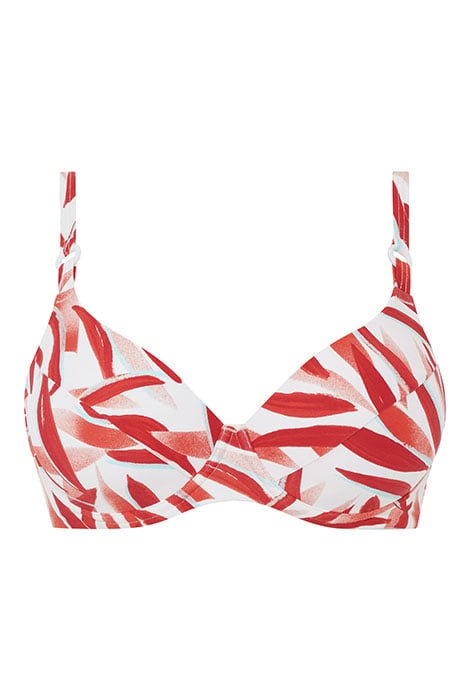 SW BRA TSHIRT RED LEAVES 1