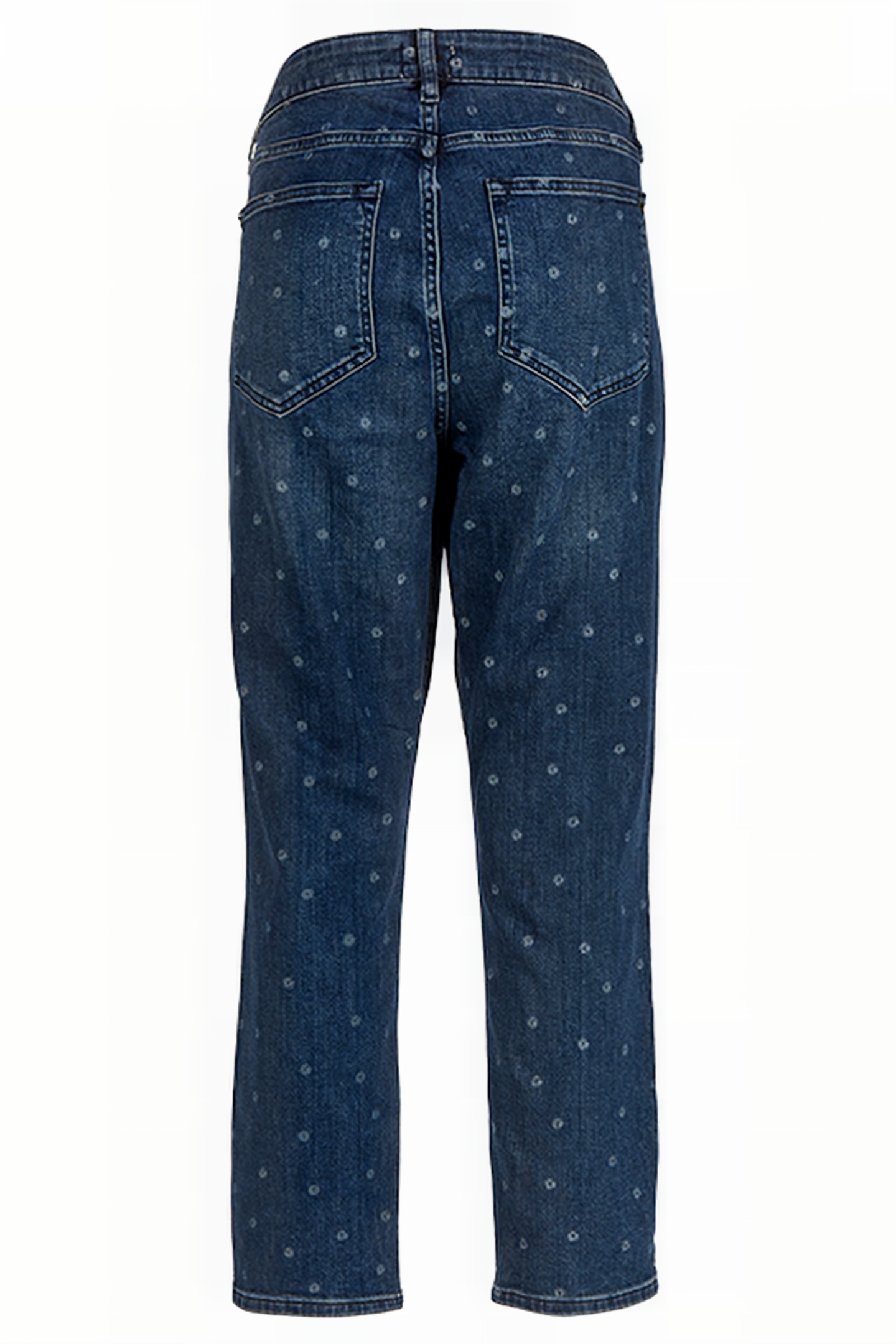 STRAIGHT PRINTED CROP LIGHT DENIM 2