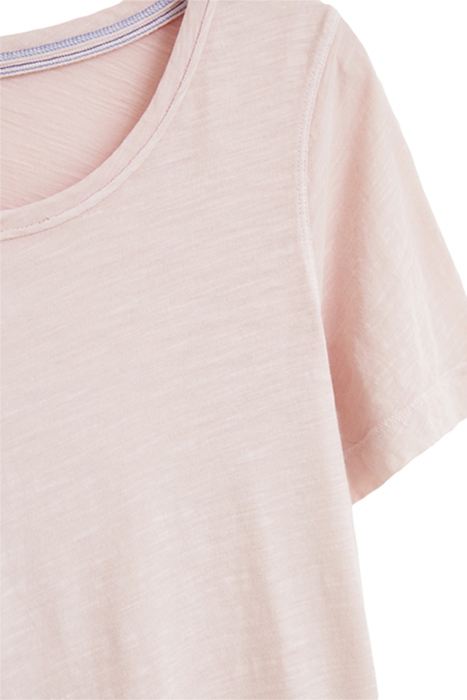 EZRA SCOOP NECK TEE LGT PINK 3