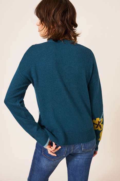 BELONGING FLORAL JUMPER TEAL MULTI 3