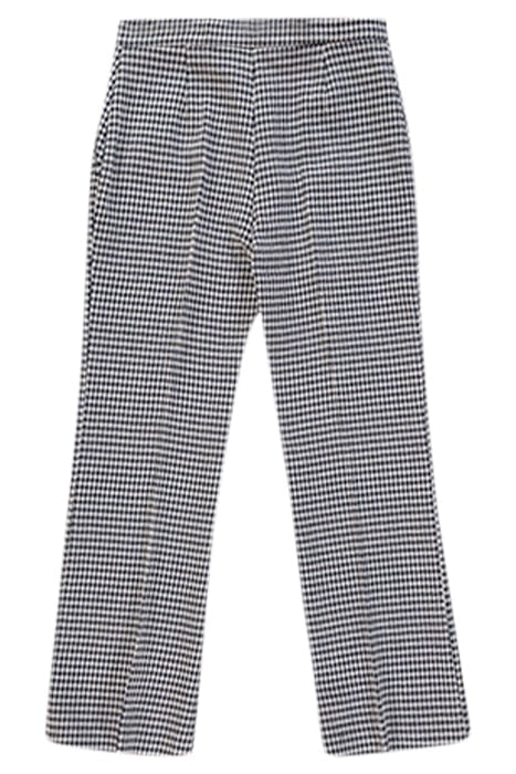 GAIO 4 PANTALONE VICHY STRETCH NAVY/ECRU 4