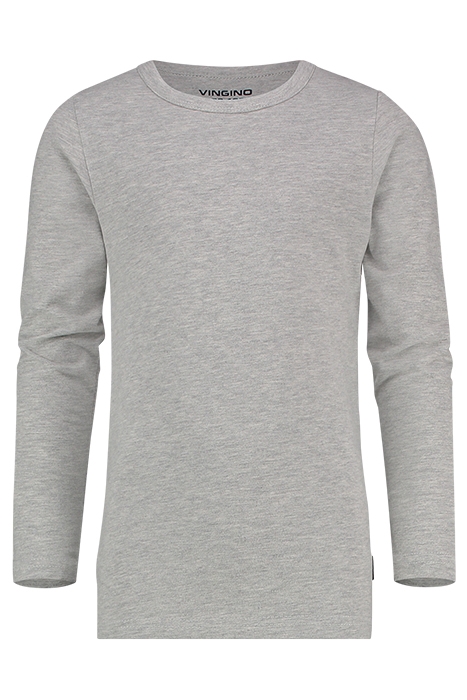 LONG SLEEVES CREW NECK TS BOYS GREY MELE 1