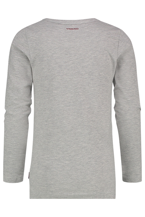 LONG SLEEVES CREW NECK TS BOYS GREY MELE 2