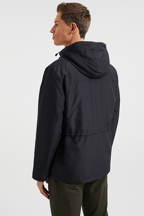 HEREN KORTE PARKA MET CAPUCHON BLACK 3
