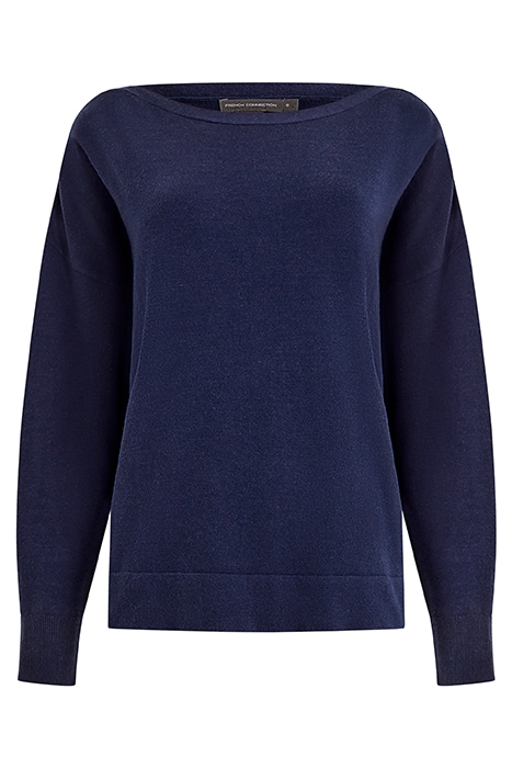 SUPERSOFT SCOOP NECK KNITS DARK NAVY 1