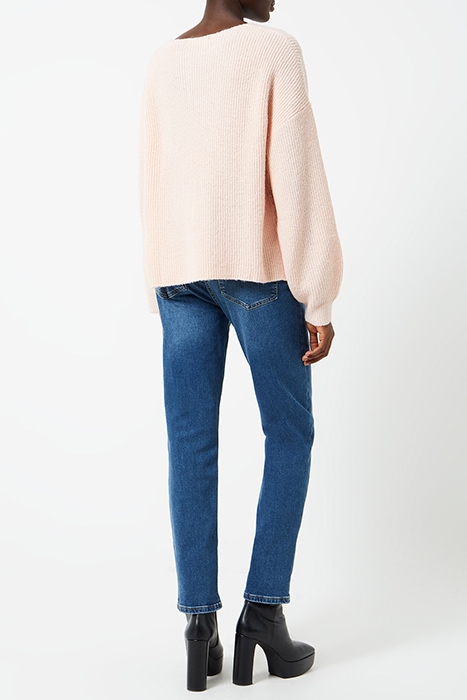 MOSSY V NECK KNIT SOFT PINK 4
