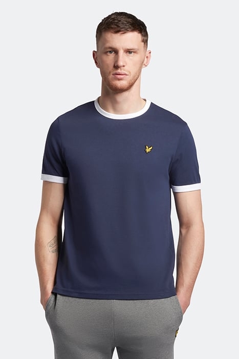RINGER T-SHIRT NAVY/WHITE 1