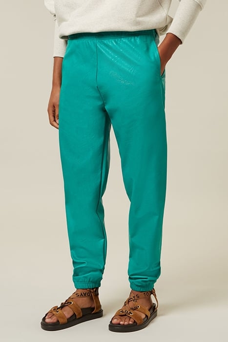 VEGAN LEATHER JOGGER BLUE GRASS 1