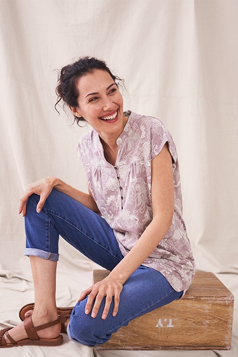 SS FLORENCE JERSEY TUNIC PINK MLT 3